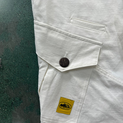 Corteiz Strom Cargos White