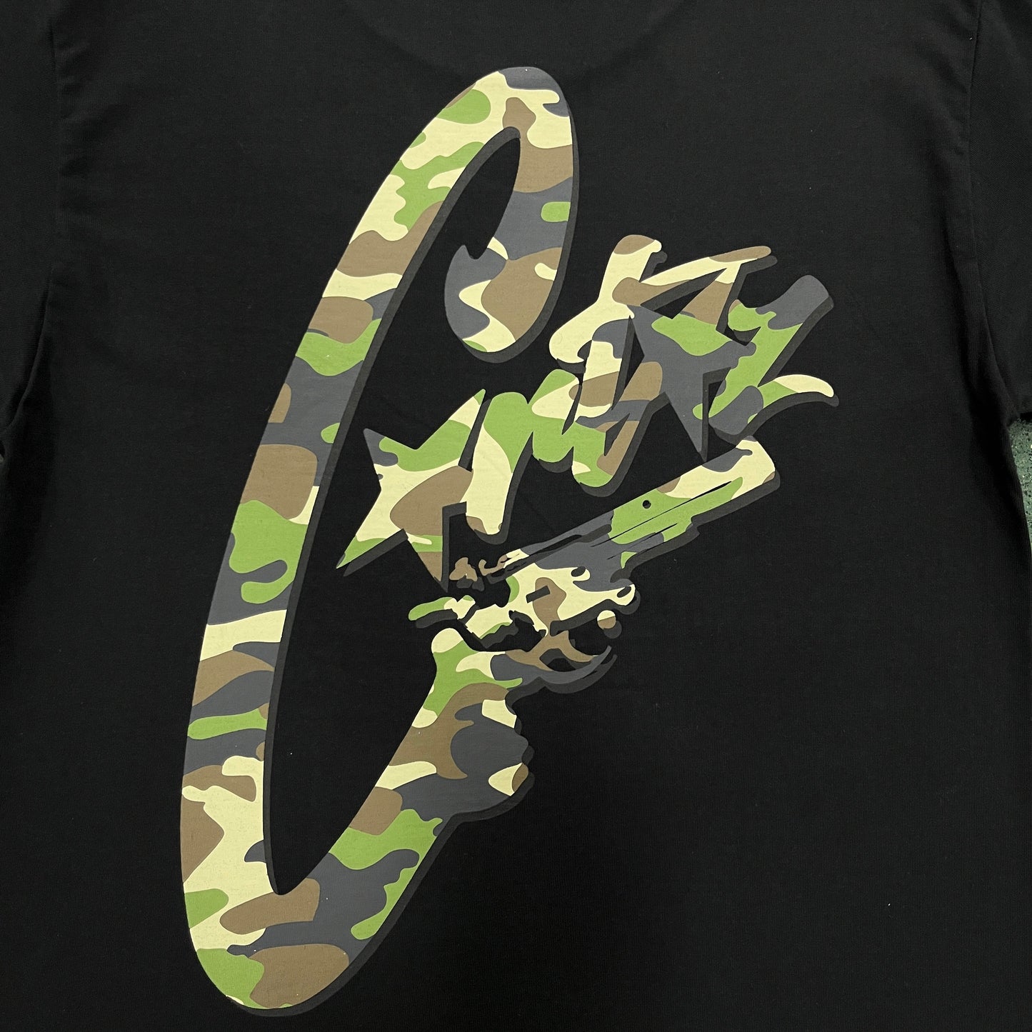 Corteiz Camo Gunslinger T-Shirt Black/Camo