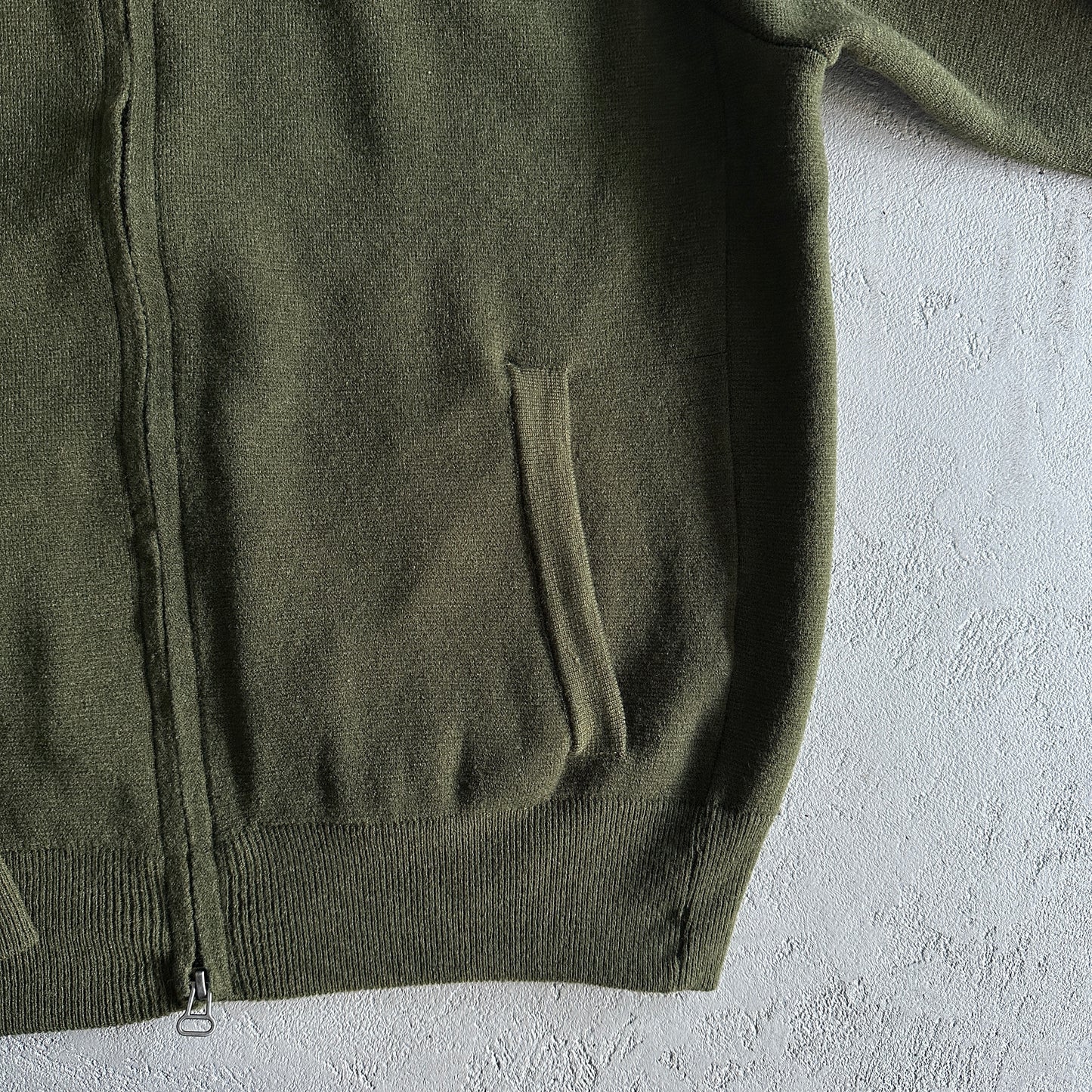 Corteiz VVS Heavy Knit zip up fleece-green