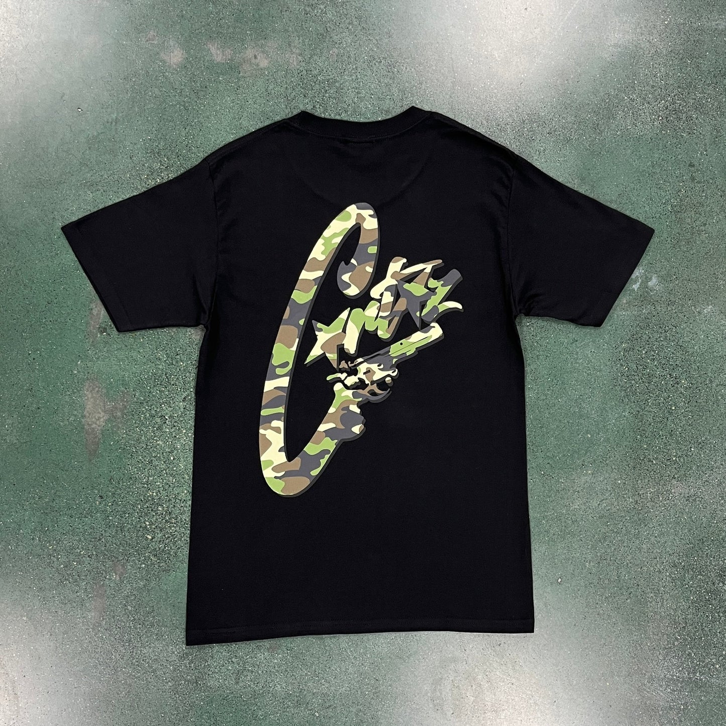 Corteiz Camo Gunslinger T-Shirt Black/Camo