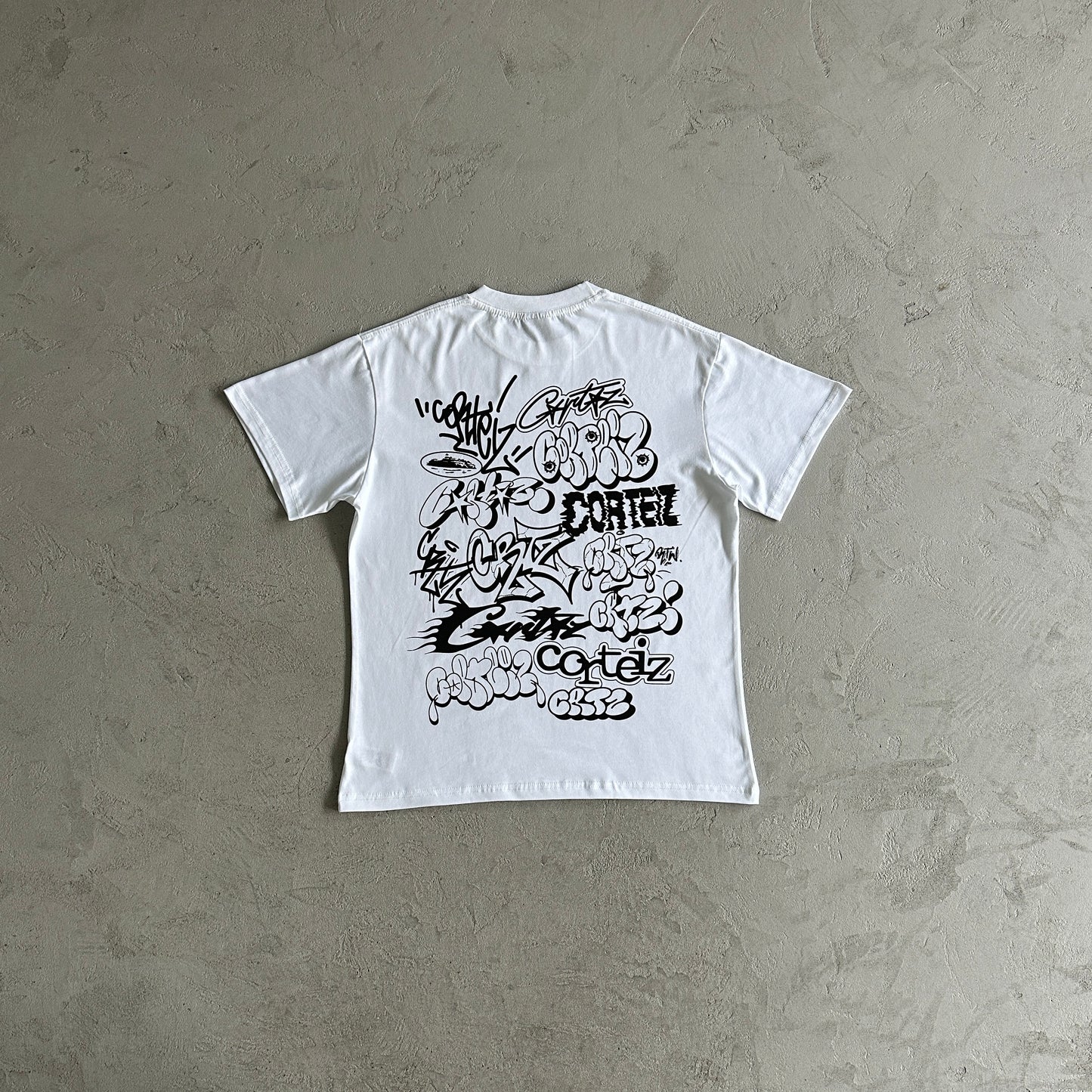 Corteiz Graffiti Tee New Blank White