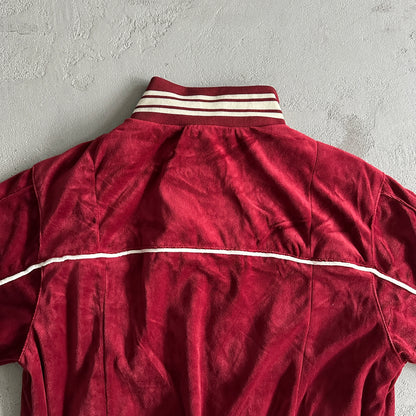 Corteiz VVS Velour Jacket Burgundy