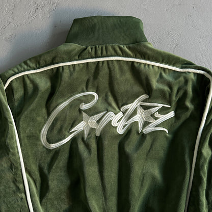 Corteiz VVS Velvet Tracksuit Green