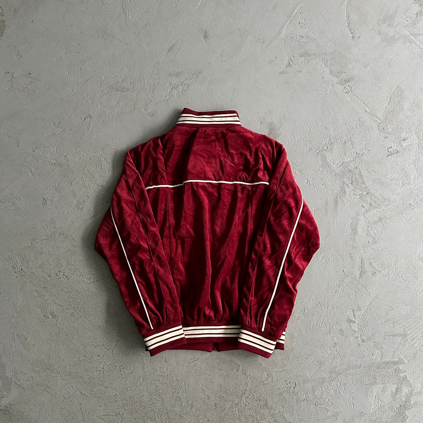 Corteiz VVS Velour Jacket Burgundy