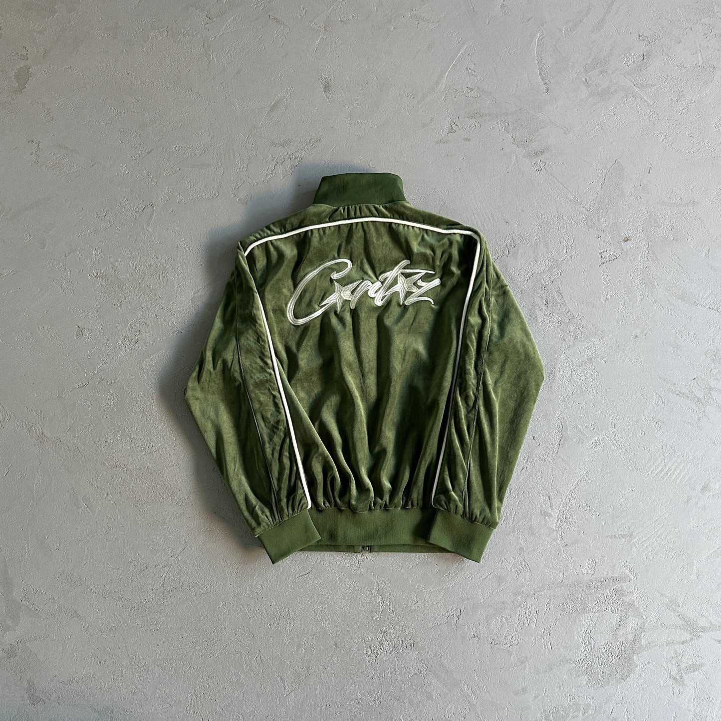 Corteiz VVS Velvet Tracksuit Green