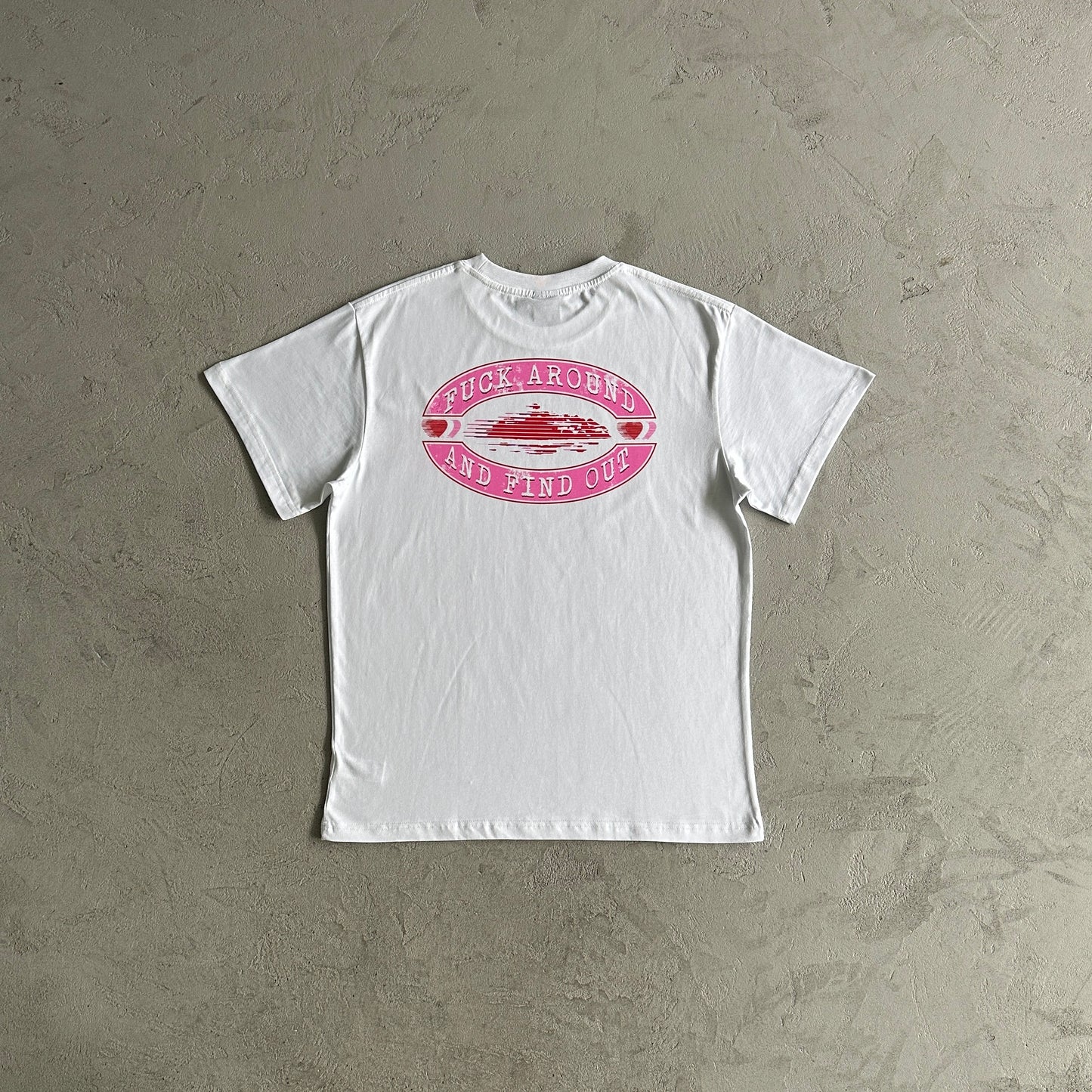 Corteiz Fuck Around T-Shirt  White/Pink