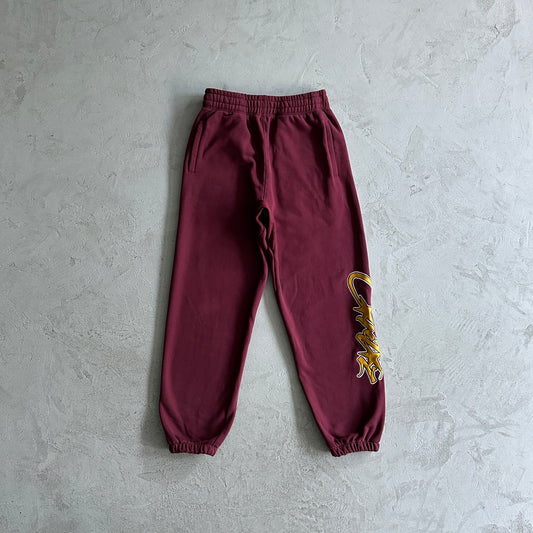 Corteiz Dropout Jogging Pants Maroon