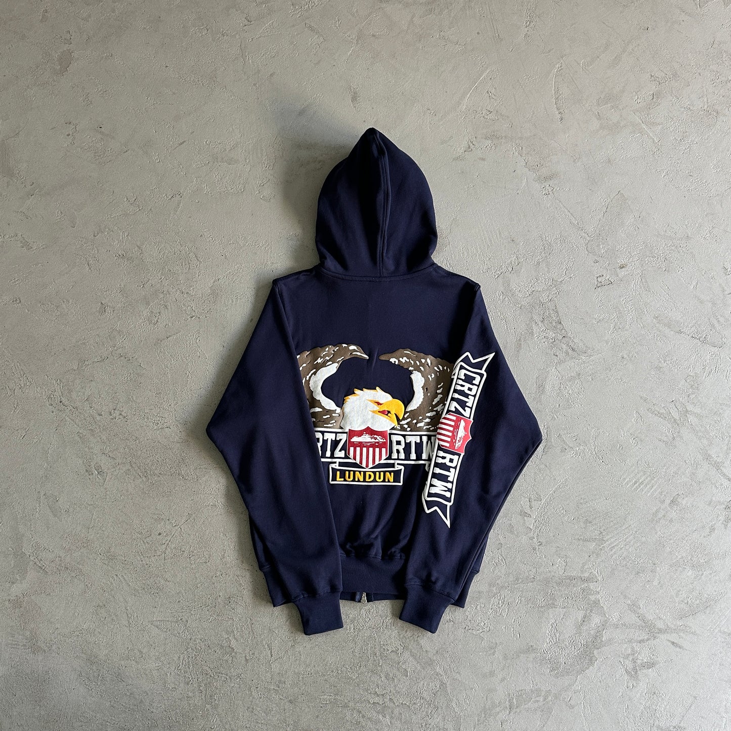 Corteiz Dipset Zip Hoodie Navy