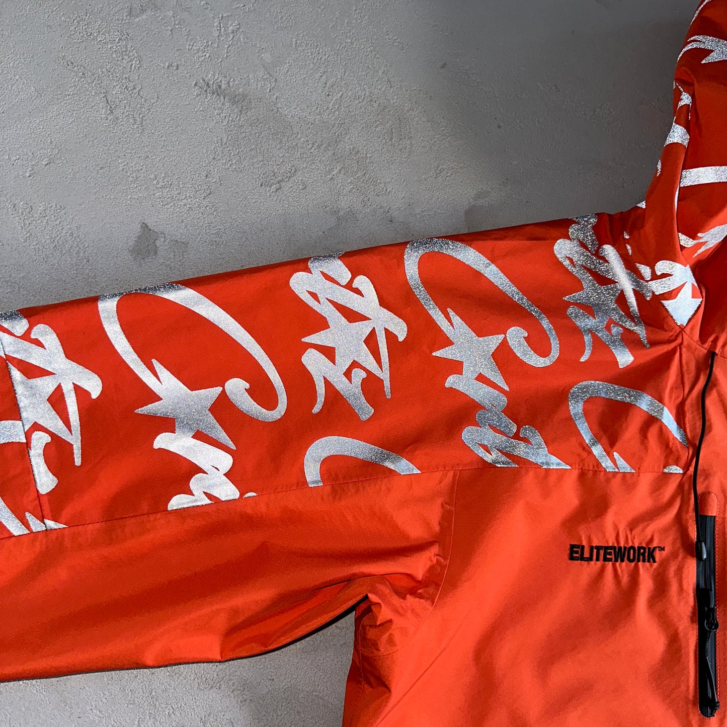 Corteiz Elitework Waterproof Shell Jacket Orange