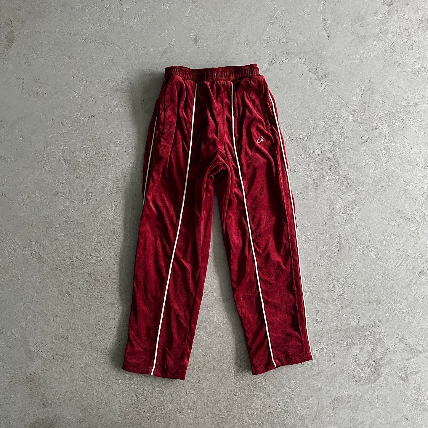 Corteiz VVS Uptown Sweatpants Burgundy