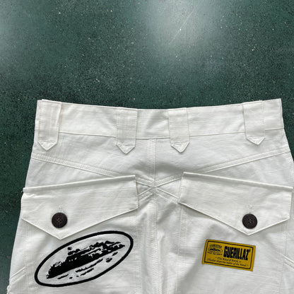 Corteiz Strom Cargos White