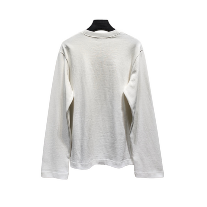 ACNE STUDIOS White Printed Logo Long Sleeve T-Shirt