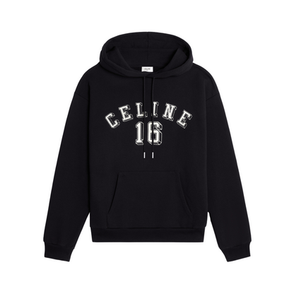 CELINE 16 LOOSE HOODIE IN COTTON FLEECE