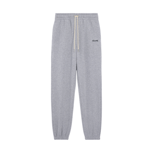 CELINE EMBROIDERED TRACK PANTS IN COTTON