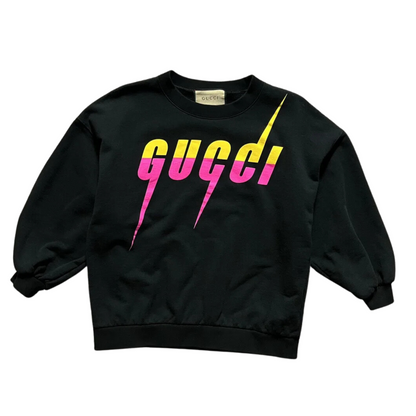 GUCCI  Cotton Logo Print Sweater