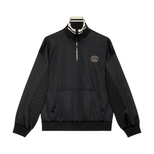 GUCCI TECHNICAL JERSEY HALF ZIP JACKET