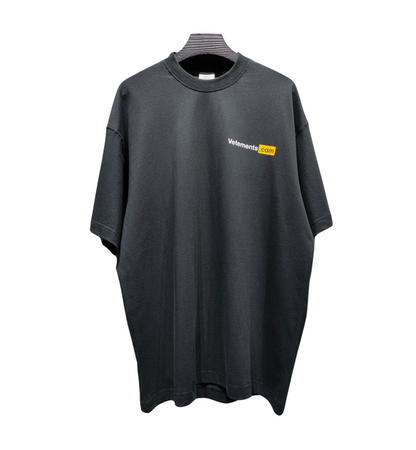 VETEMENTS Black XXX Logo T-Shirt