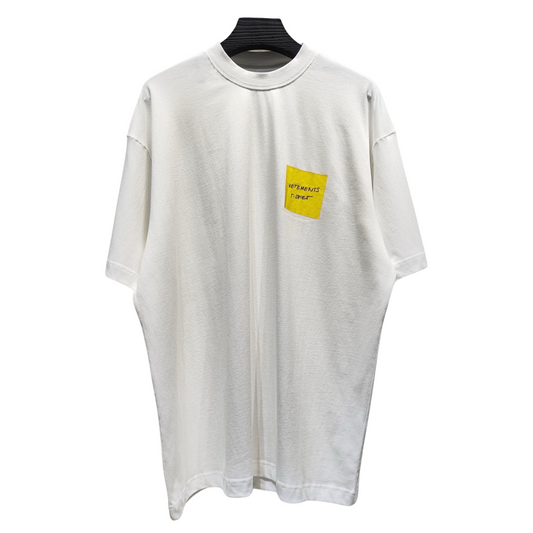 VETEMENTS White Sticker T-Shirt