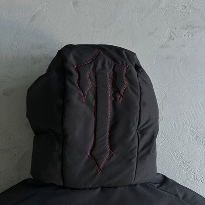 TRAPSTAR DECODED HOODED PUFFER 2.0 JACKET - BLACK/INFRARED