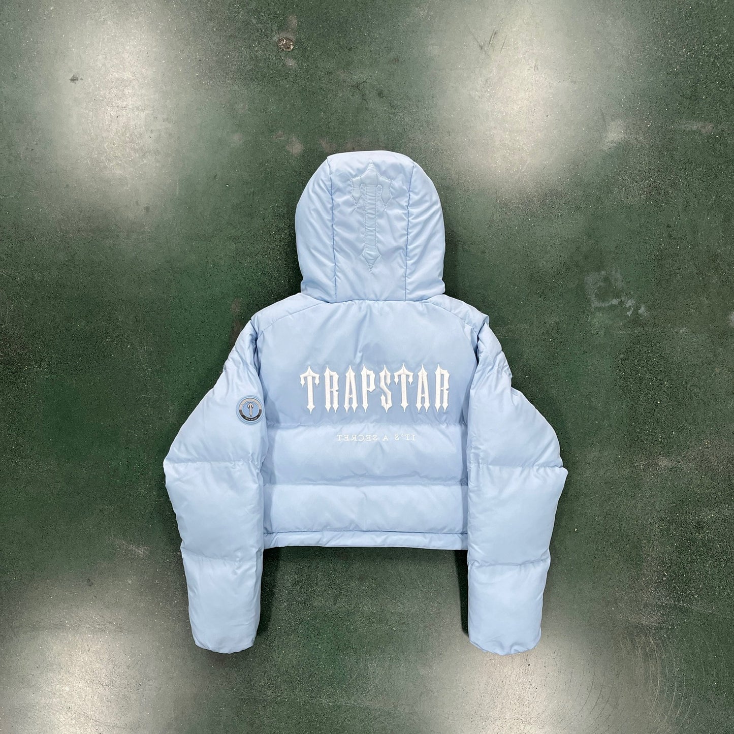 TRAPSTAR WOMEN’S DECODED 2.0 HOODED PUFFER - ICE BLUE