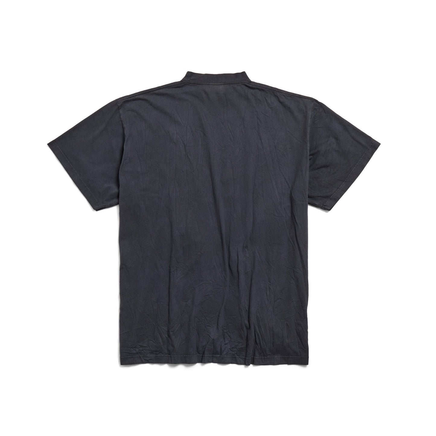 BALENCIAGA KEEP CALM T-SHIRT OVERSIZED IN BLACK FADED