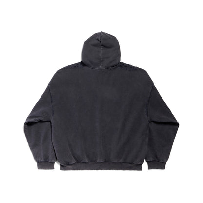 BALENCIAGA MEN'S AGAICNELAB HOODIE LARGE FIT IN BLACK