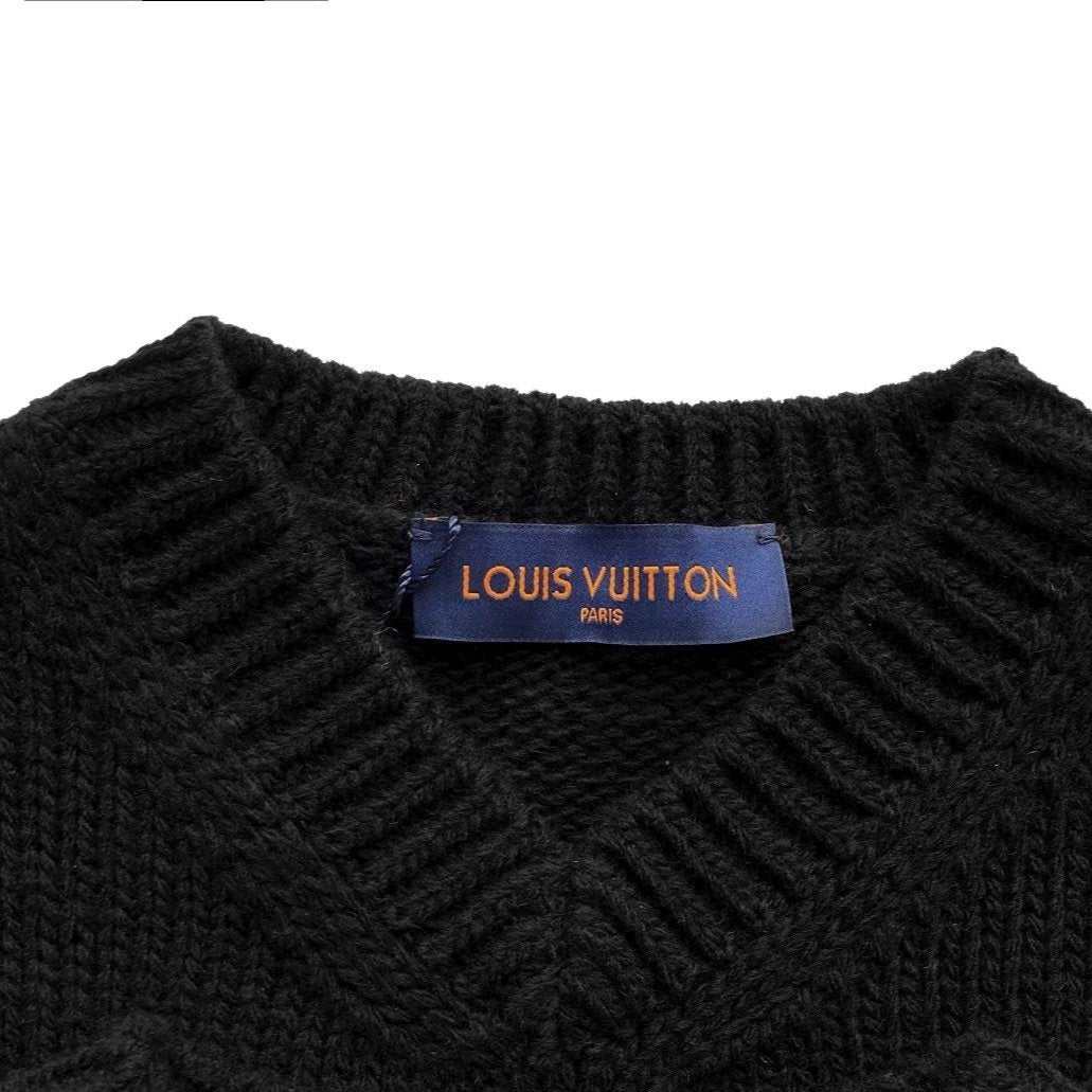 Louis Vuitton Virgil Abloh CHUNKY INTARSIA FOOTBALL T-SHIRT