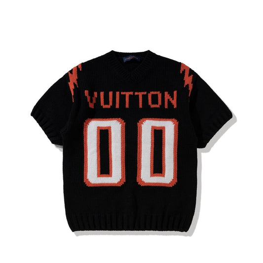 Louis Vuitton Virgil Abloh CHUNKY INTARSIA FOOTBALL T-SHIRT