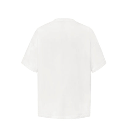 Dior T-Shirt White Slub Cotton Jersey