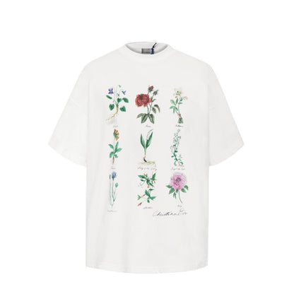 Dior T-Shirt White Slub Cotton Jersey