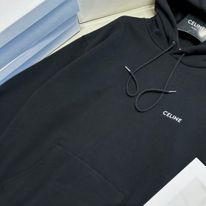 CELINE LOOSE HOODIE IN COTTON FLEECE