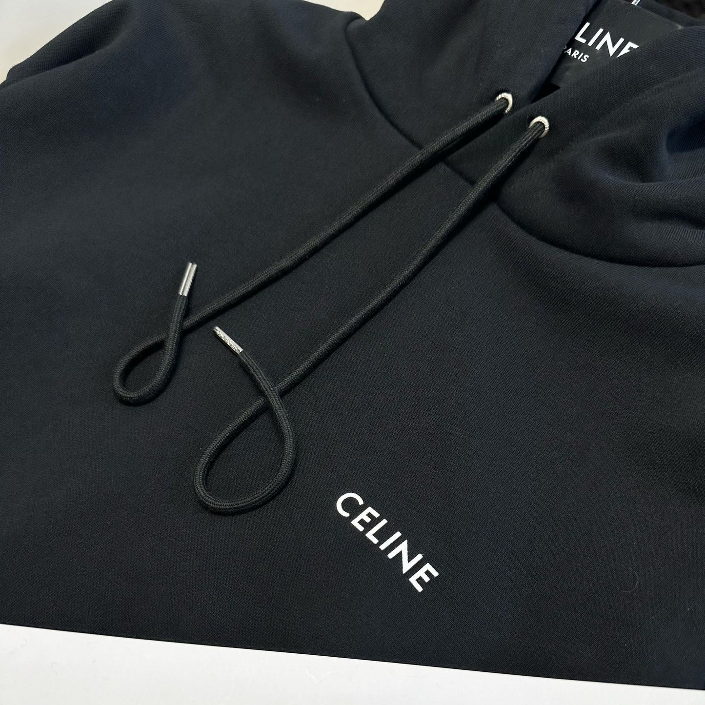 CELINE LOOSE HOODIE IN COTTON FLEECE