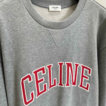 CELINE LOOSE SWEATSHIRT IN COTTON FLEECE