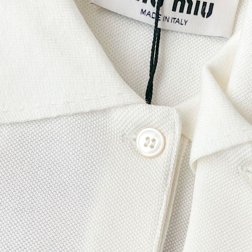 Miu Miu Cotton Piqué Polo Shirt