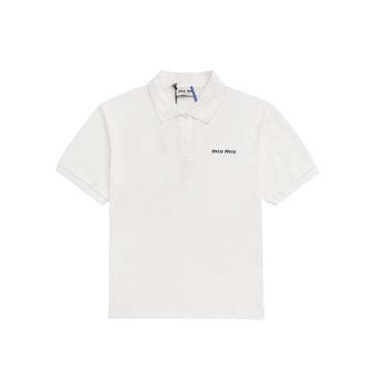 Miu Miu Cotton Piqué Polo Shirt