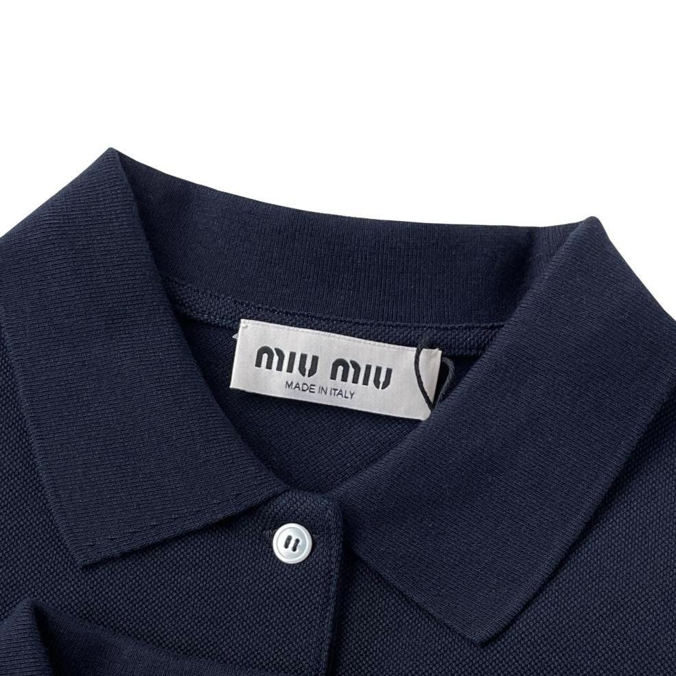 Miu Miu Cotton Piqué Polo Shirt