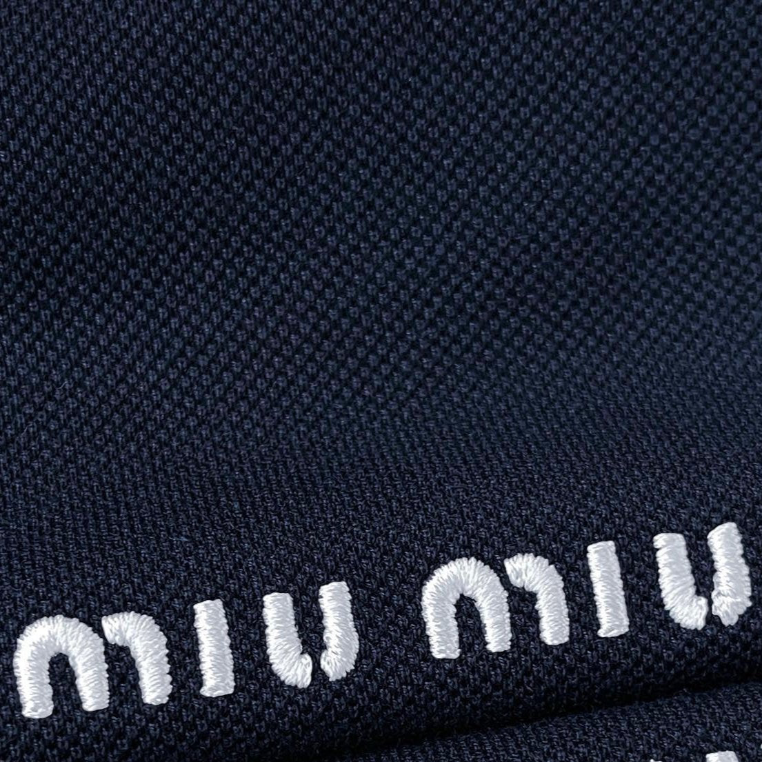 Miu Miu Cotton Piqué Polo Shirt