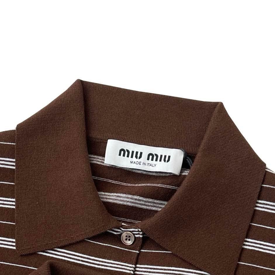 Miu Miu Cotton Piqué Polo Shirt