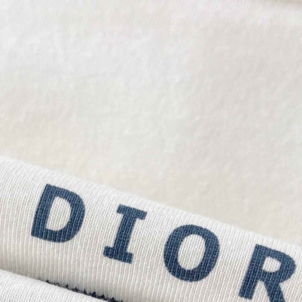 DIOR Relaxed-Fit T-Shirt White Cotton Jersey