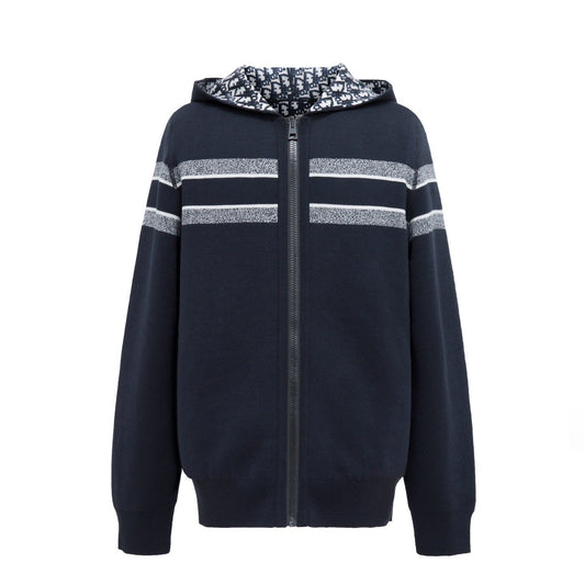 DIOR Reversible Zipped Cardigan with Hood