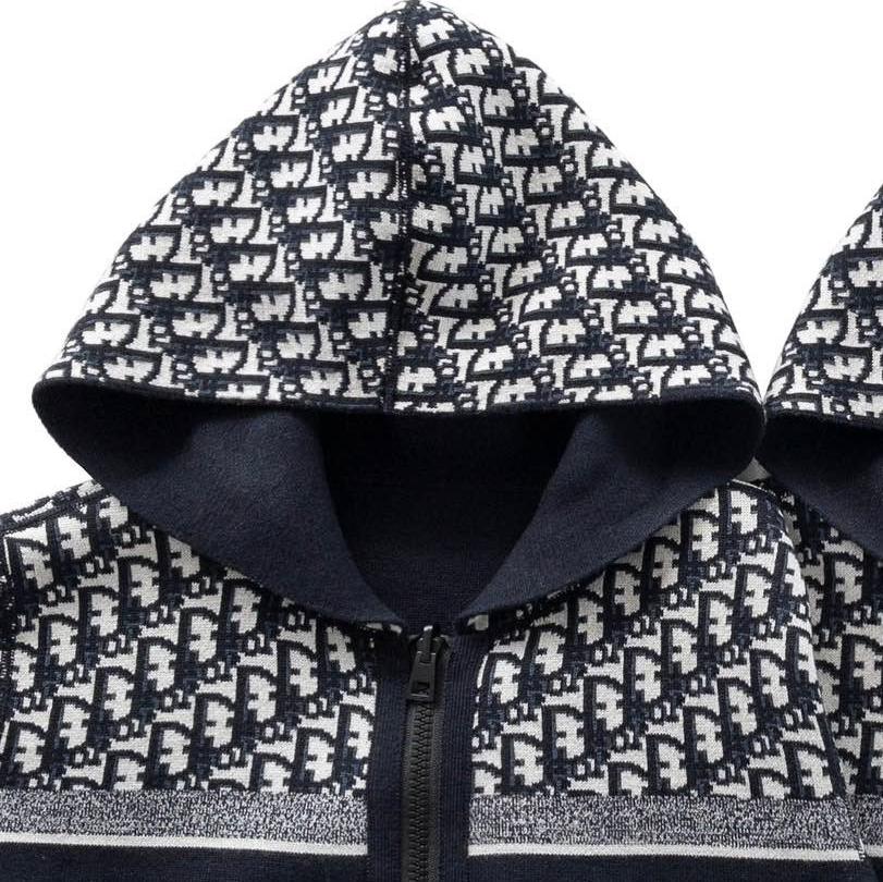 DIOR Reversible Zipped Cardigan with Hood