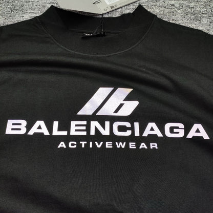 BALENCIAGA Black 'Activewear' T-Shirt