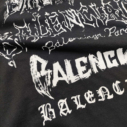 BALENCIAGA DIY METAL T-SHIRT LARGE FIT IN BLACK