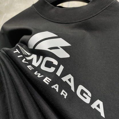 BALENCIAGA Black 'Activewear' T-Shirt