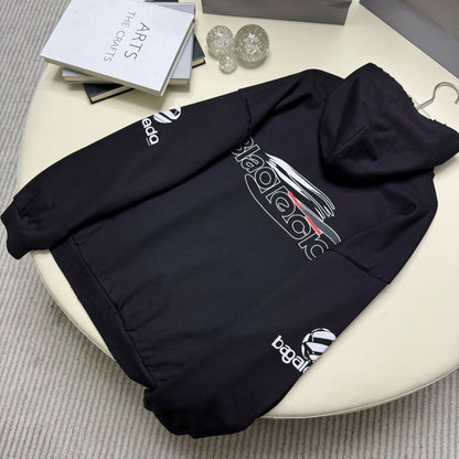 BALENCIAGA AI GENERATED HOODIE MEDIUM FIT IN BLACK