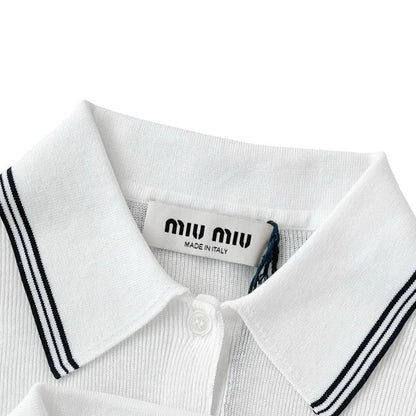 Miu Miu Cotton jersey polo shirt