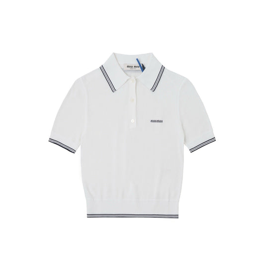 Miu Miu Cotton jersey polo shirt