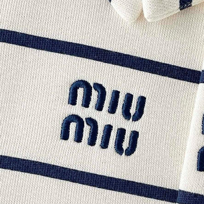 Miu Miu Cotton Fleece Polo Shirt