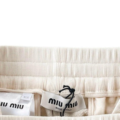 Miu Miu Cotton Fleece Shorts