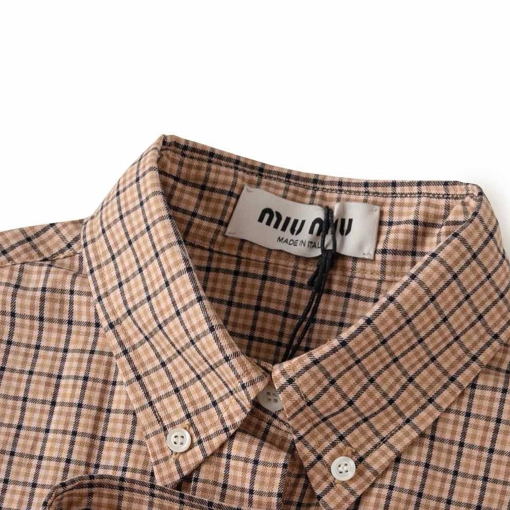 Miu Miu Checked Shirt